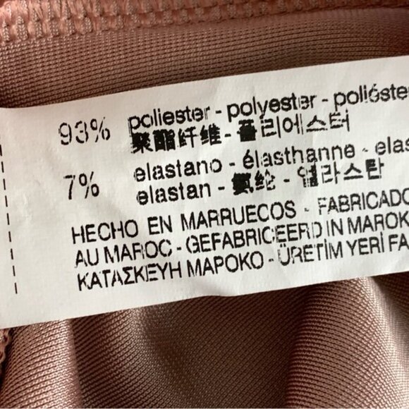 NWT Zara Velvet Bodysuit in Shimmering Rose Gold - Picture 3 of 7